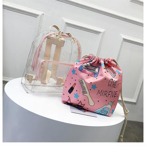 Cute Clear Mini  Female Backpack
