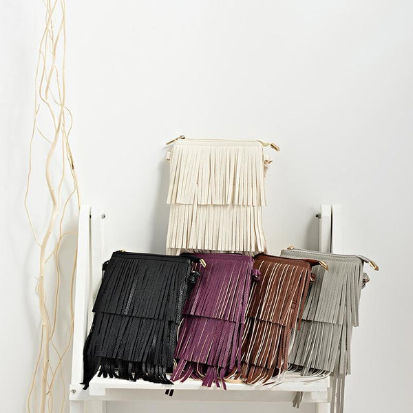 PU Leather Tassel Handbags