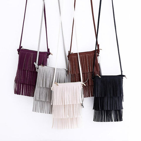 PU Leather Tassel Handbags