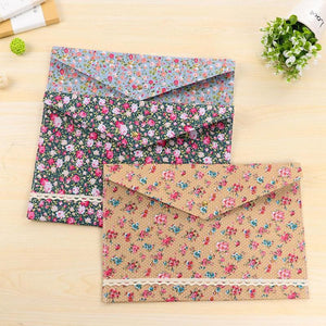Dots Flower File Bag Files Folder