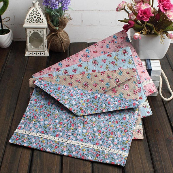 Dots Flower File Bag Files Folder