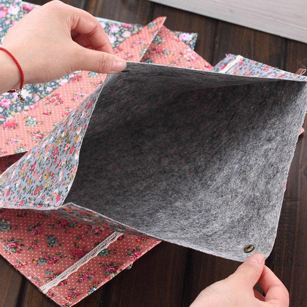 Dots Flower File Bag Files Folder