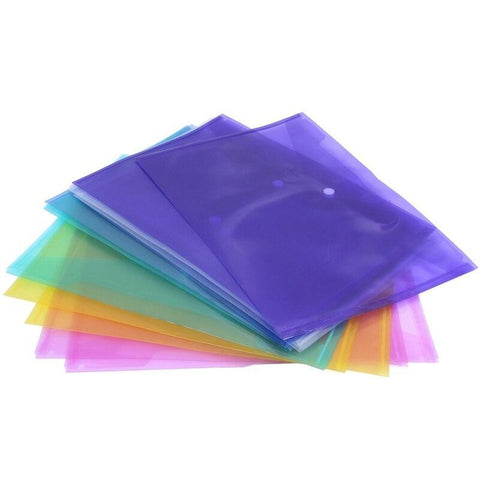 Wallets Plastic Popper Buckle Folders