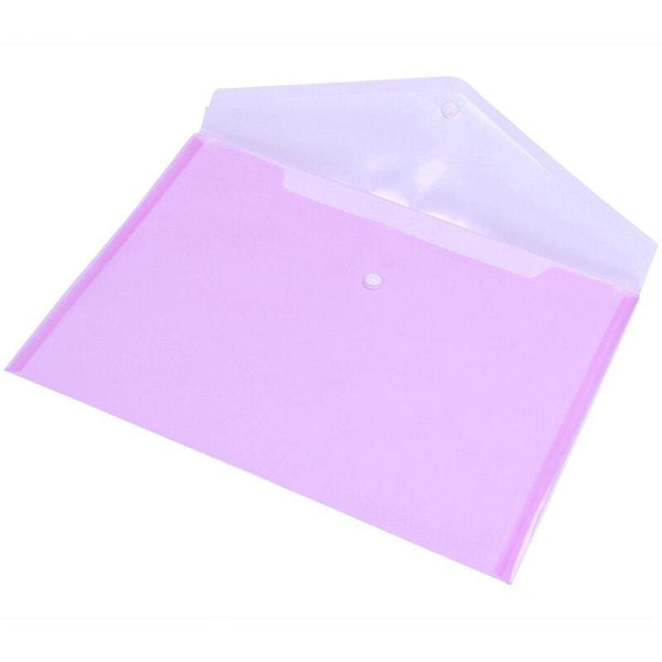 Wallets Plastic Popper Buckle Folders