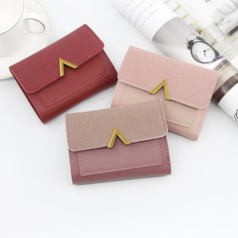 Small Short Leather Wallet