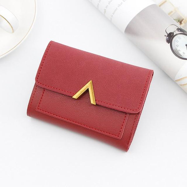 Small Short Leather Wallet