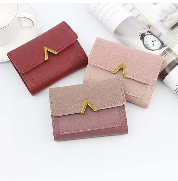 Small Short Leather Wallet