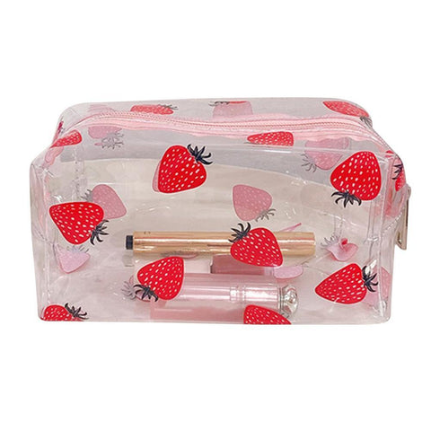 Cosmetic Bag Transparent PVC Fruit