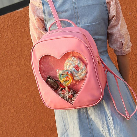 Cute Love Heart Shape Backpacks