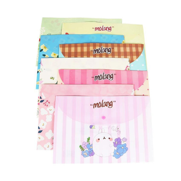 School Supplies Cartoon  Rabbit Folders