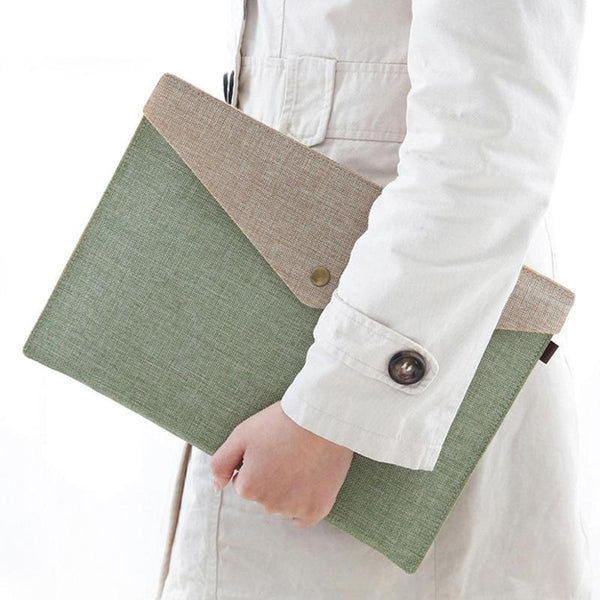 Simple Canvas Felt File Bag