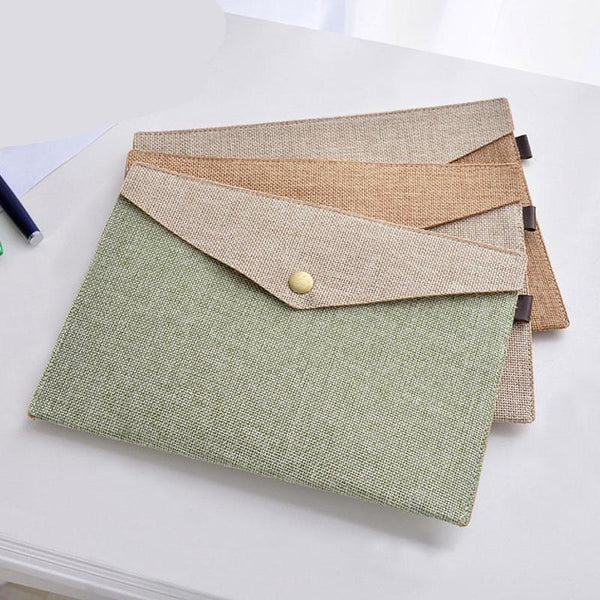 Simple Canvas Felt File Bag