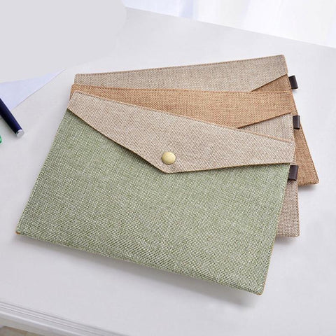 Simple Canvas Felt File Bag